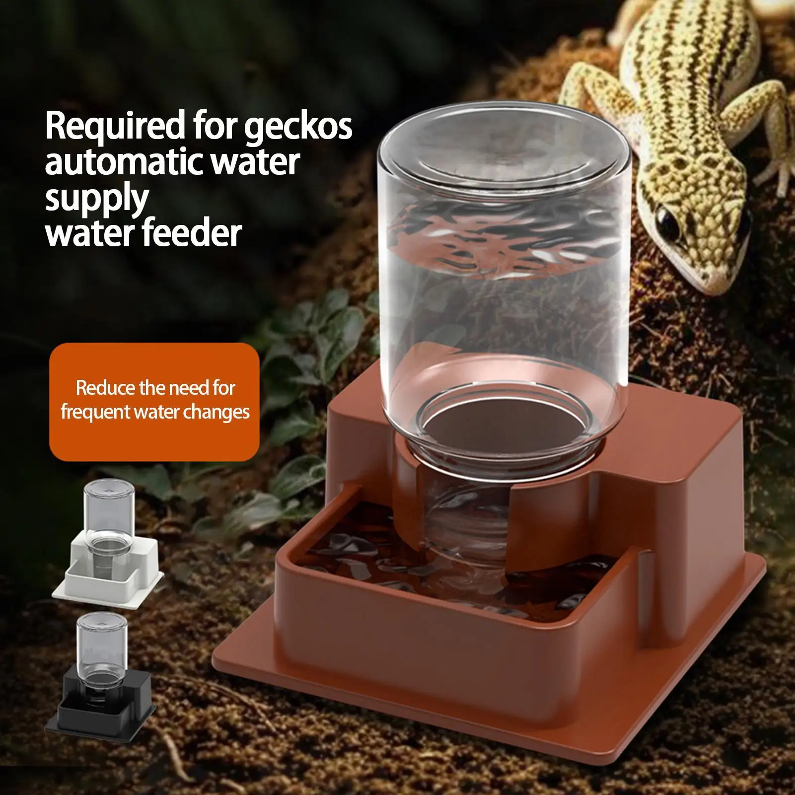 Dispensador de Água para Répteis de ABS à Prova de Vazamentos - Imagem 3