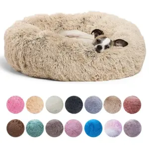 cama redonda para cães e gatos lavável