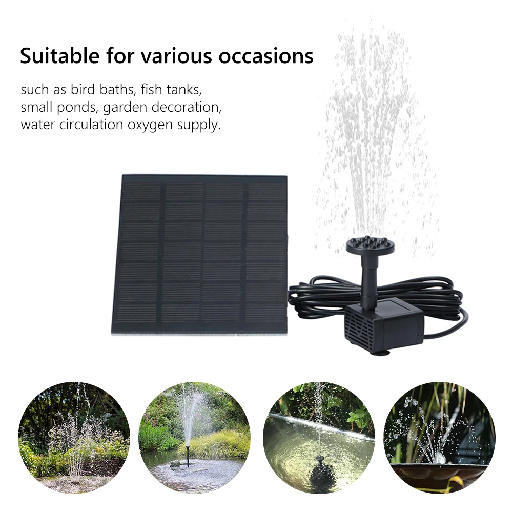 Bomba Solar para Lago e Aquário com 6 Bicos Decorativos - Imagem 2