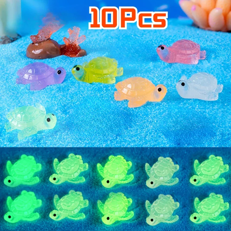 mini tartarugas decorativas que brilham no escuro