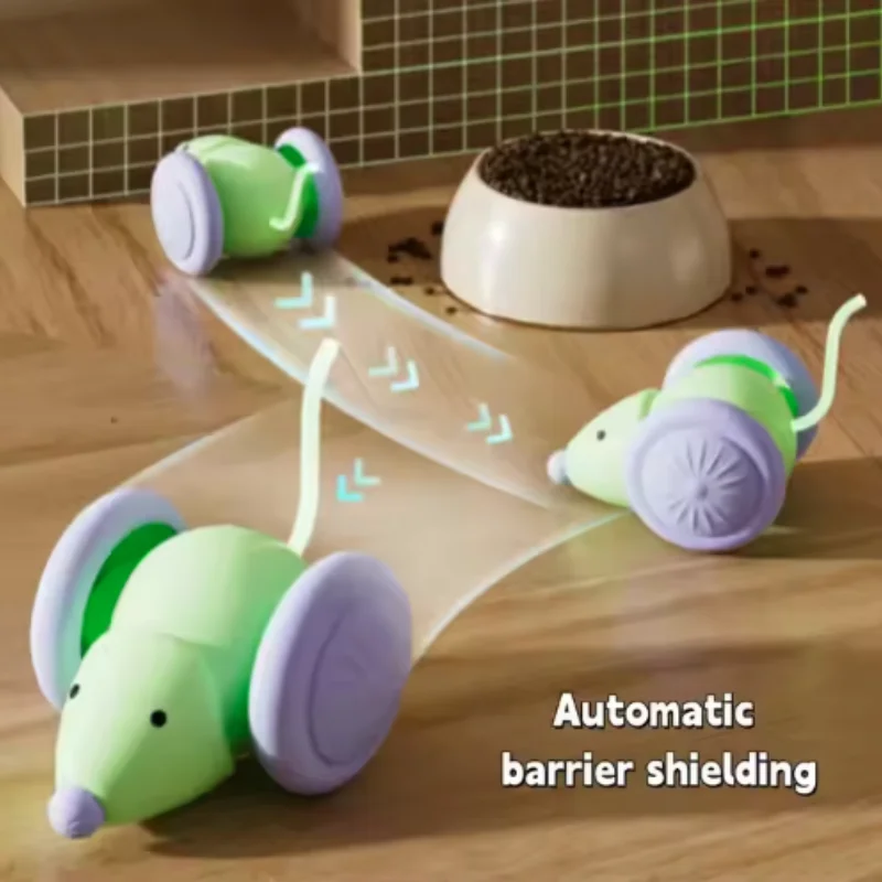 Brinquedo Interativo para Gatos Elétrico Recarregável com Desvio de Obstáculos - Image 6