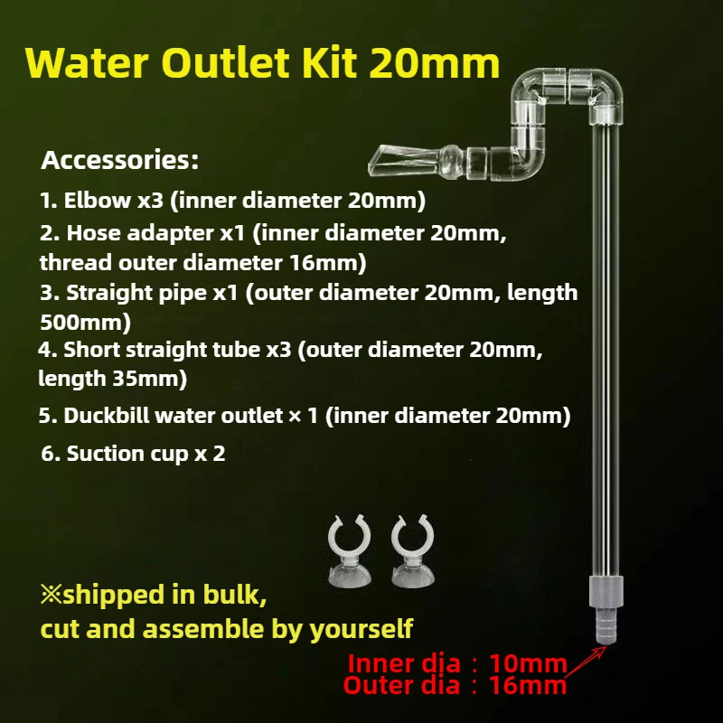 Tubo Lily Pipe para Aquário de Acrílico Transparente 50 cm - Imagem 5