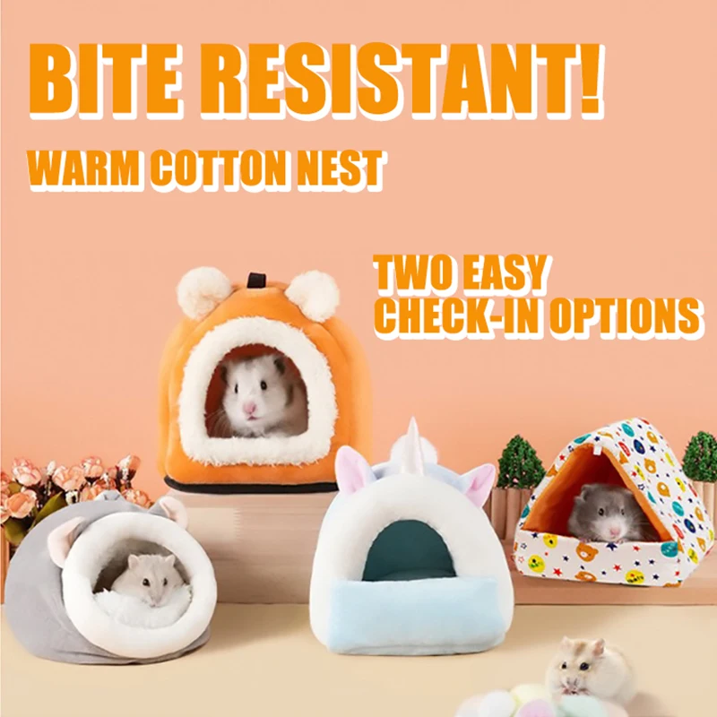 Cama Suspensa para Roedores Macia para Hamster com Design Atraente - Imagem 4