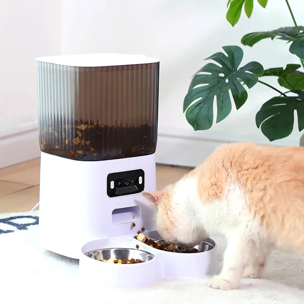 Alimentador Automático para Cães e Gatos 5L com Câmera Visão Noturna - Imagem 3