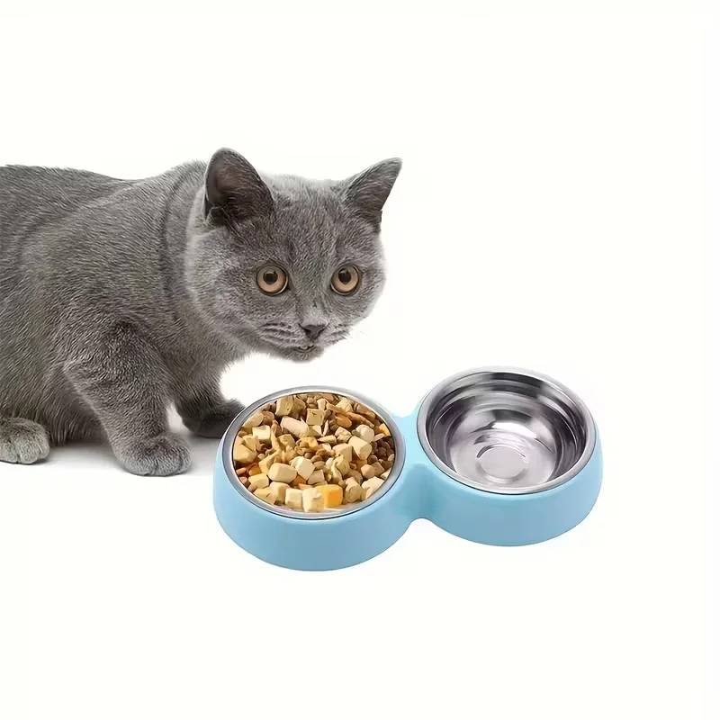 Tigelas Duplas para Cães e Gatos de Aço Inoxidável Antiderrapante - Imagem 6