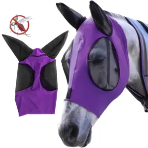 máscara de malha para cavalos