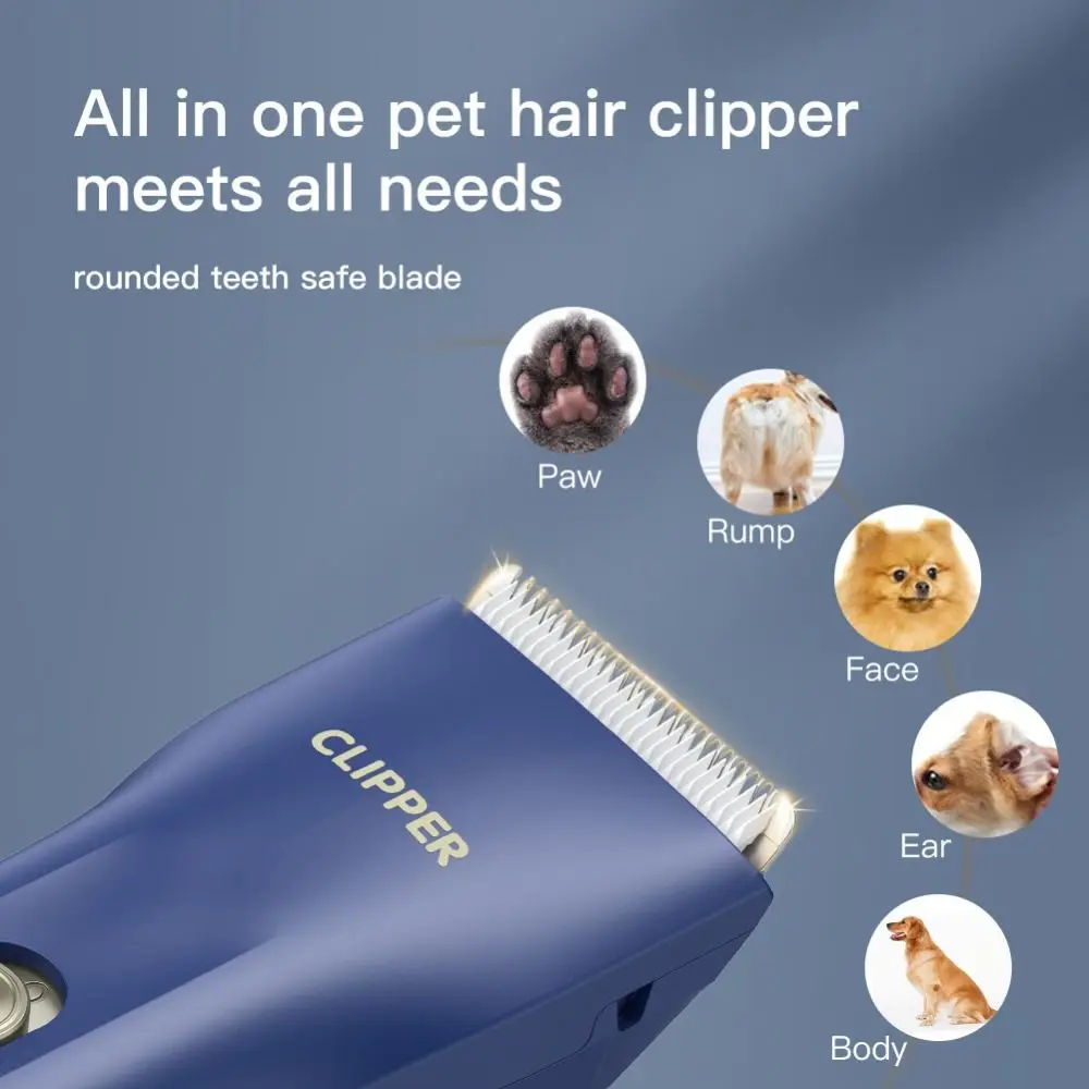 Máquina de Tosa para Cães e Gatos Recarregável USB Silenciosa - Imagem 3