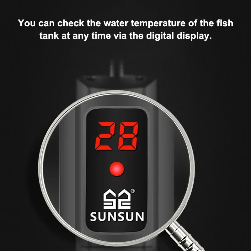 Aquecedor Sunsun para Aquário com Display Digital e Termostato - Imagem 3