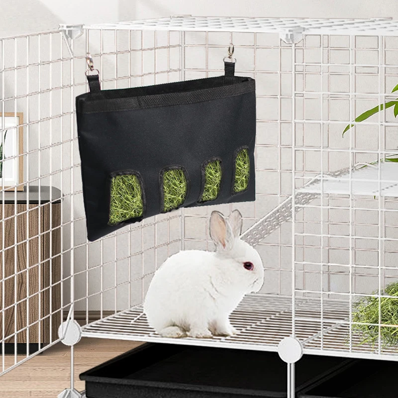 Saco de Feno para Coelhos, Porquinhos-da-Índia e Chinchilas com 2 Furos - Imagem 2