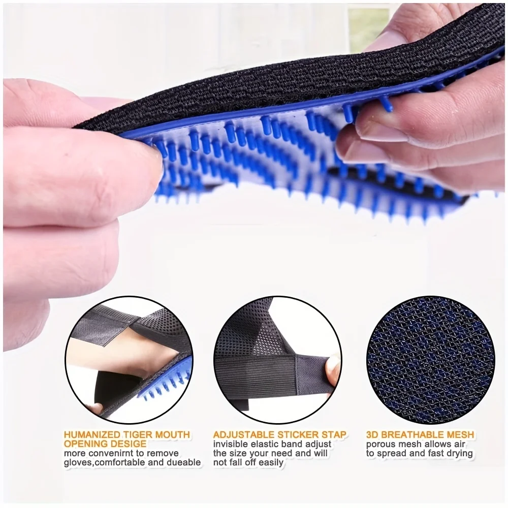 Kit de Limpeza 2 Peças para Cães e Gatos, Luva e Escova - Imagem 6