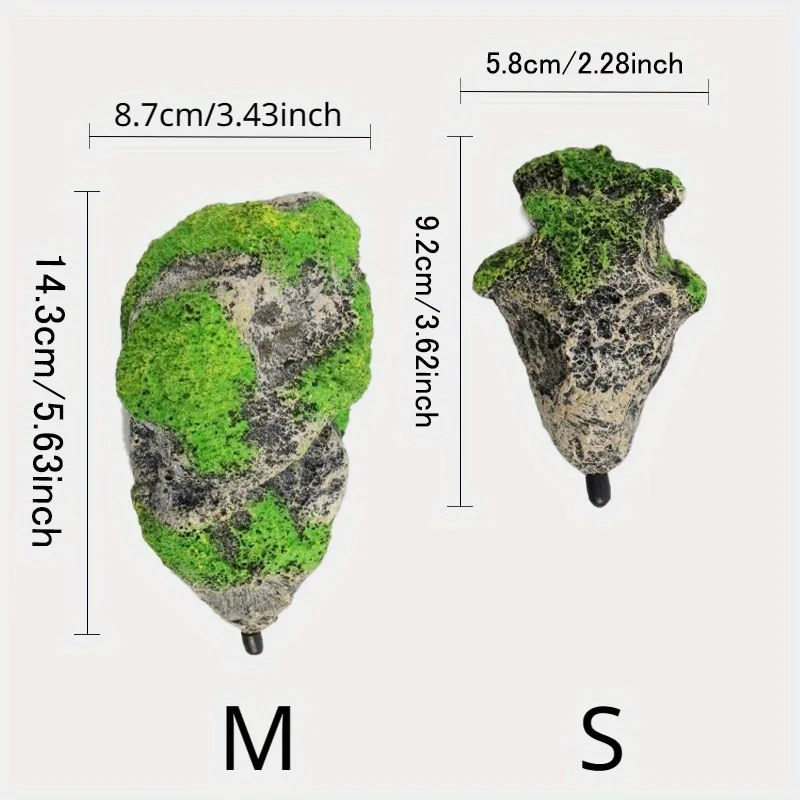 Rocha Flutuante para Aquário M com Ventosas e Fio - Imagem 3