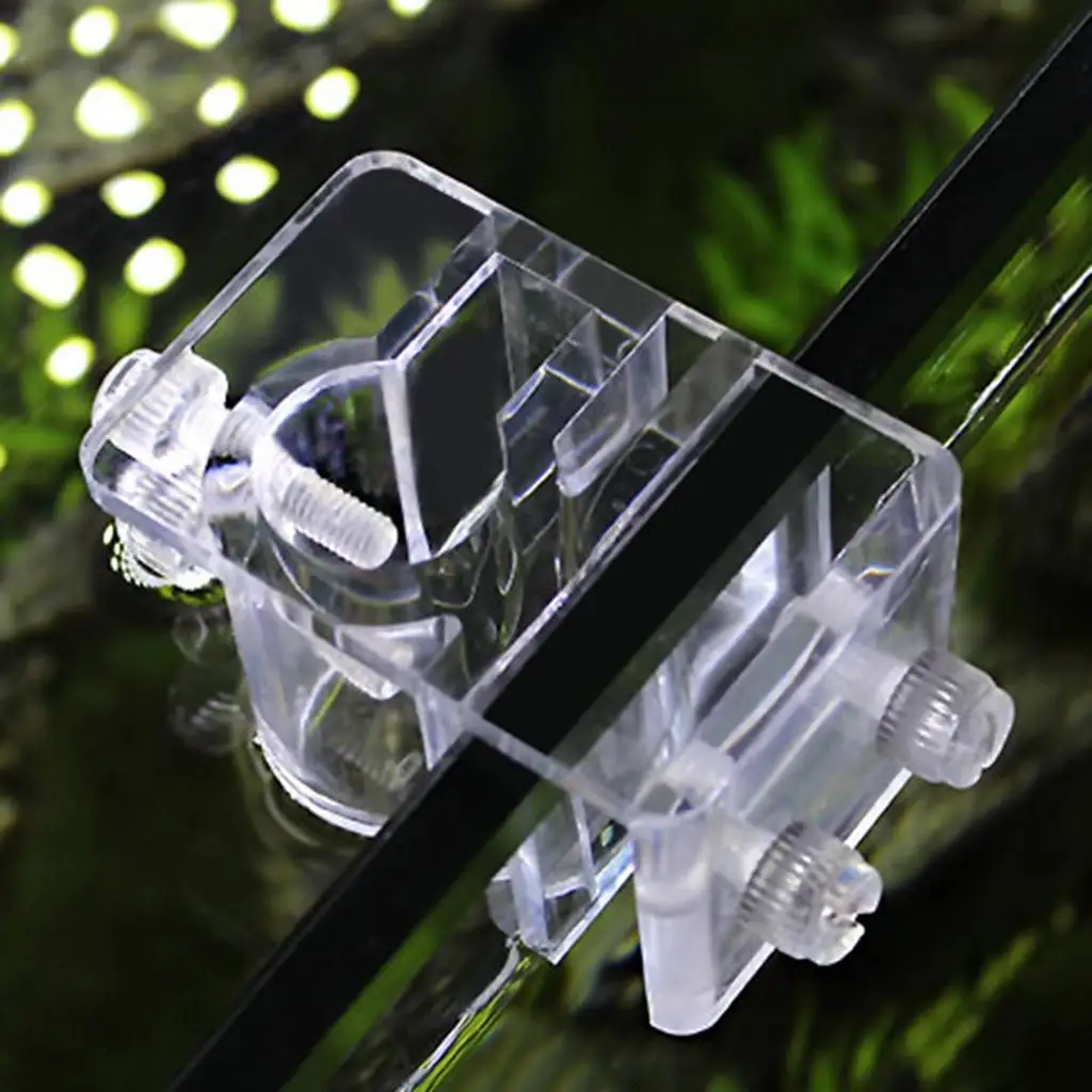 Clipe de Suporte para Tubo de Aquário Acrílico Transparente 12/16 mm - Imagem 6