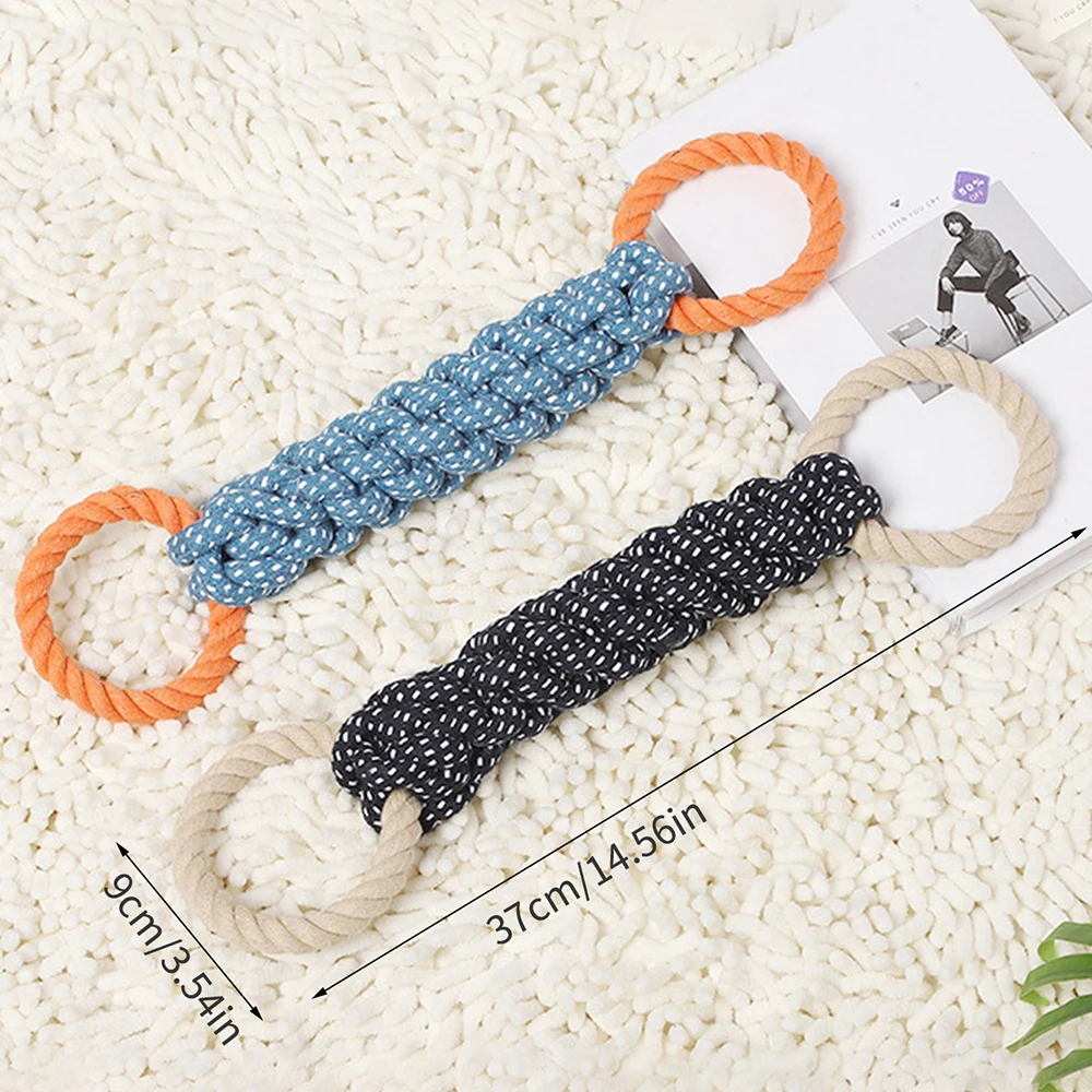 Brinquedo para Cães de Corda Natural Tecida para Mastigar - Imagem 6