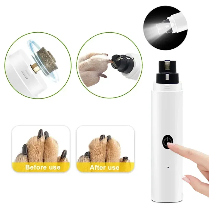 moedor de unhas para cães e gatos recarregável