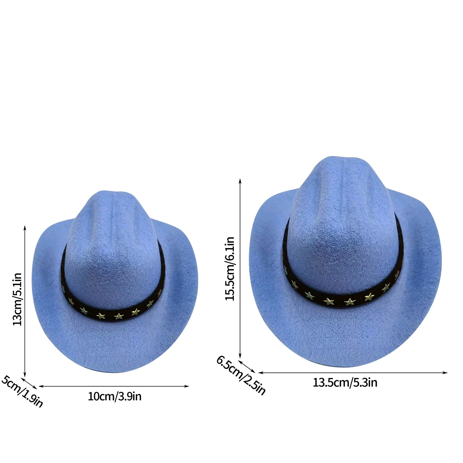 Chapéu Cowboy para Cães e Gatos Ajustável com Elástico - Imagem 6