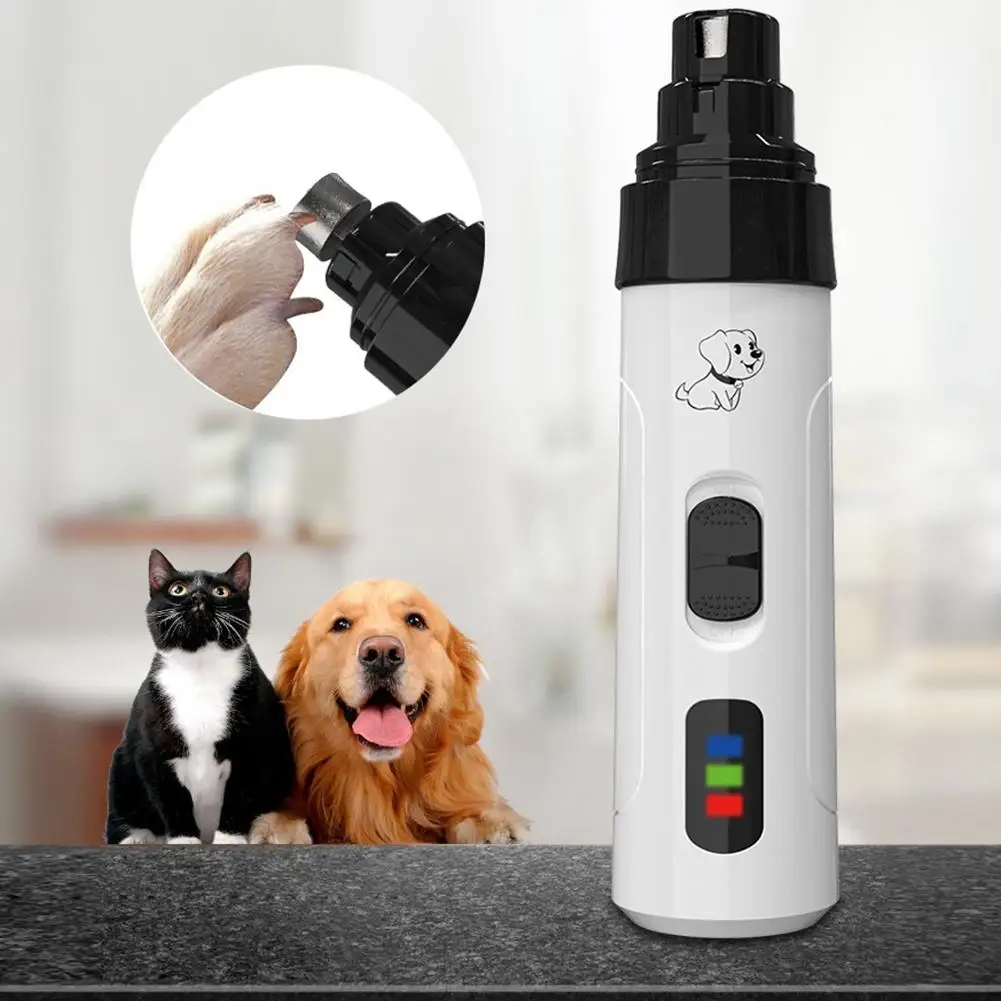 Moedor de Unhas Elétrico para Cães e Gatos Recarregável USB - Imagem 2