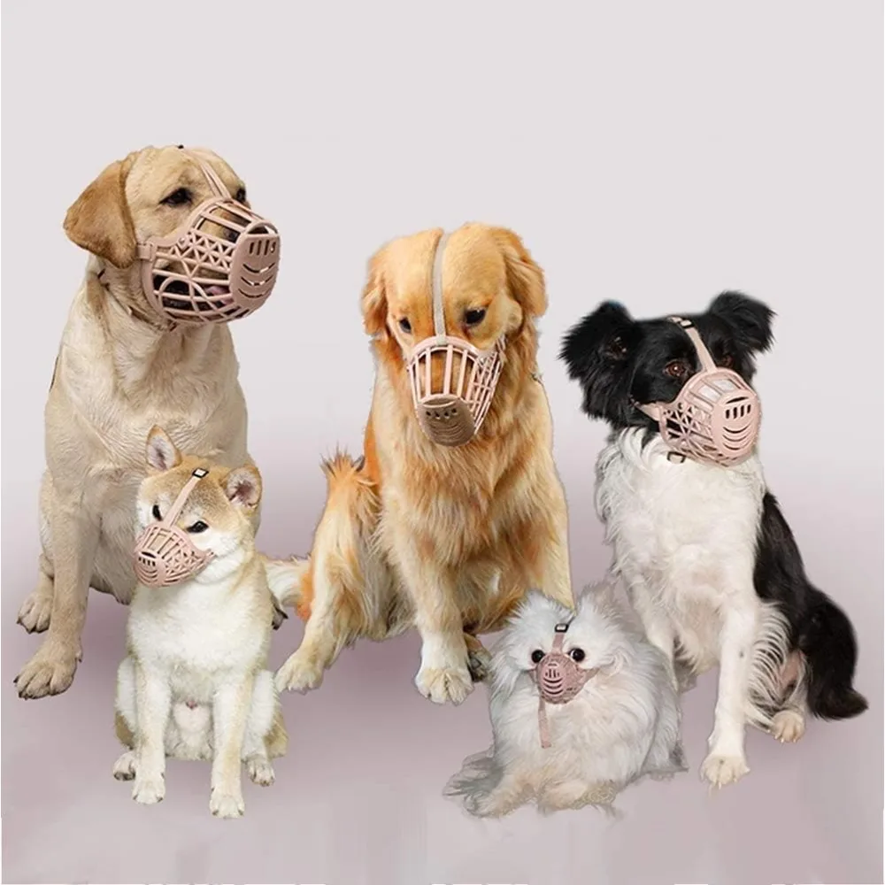 Focinheira Cesta para Cães de Plástico Macio Ajustável - Image 2