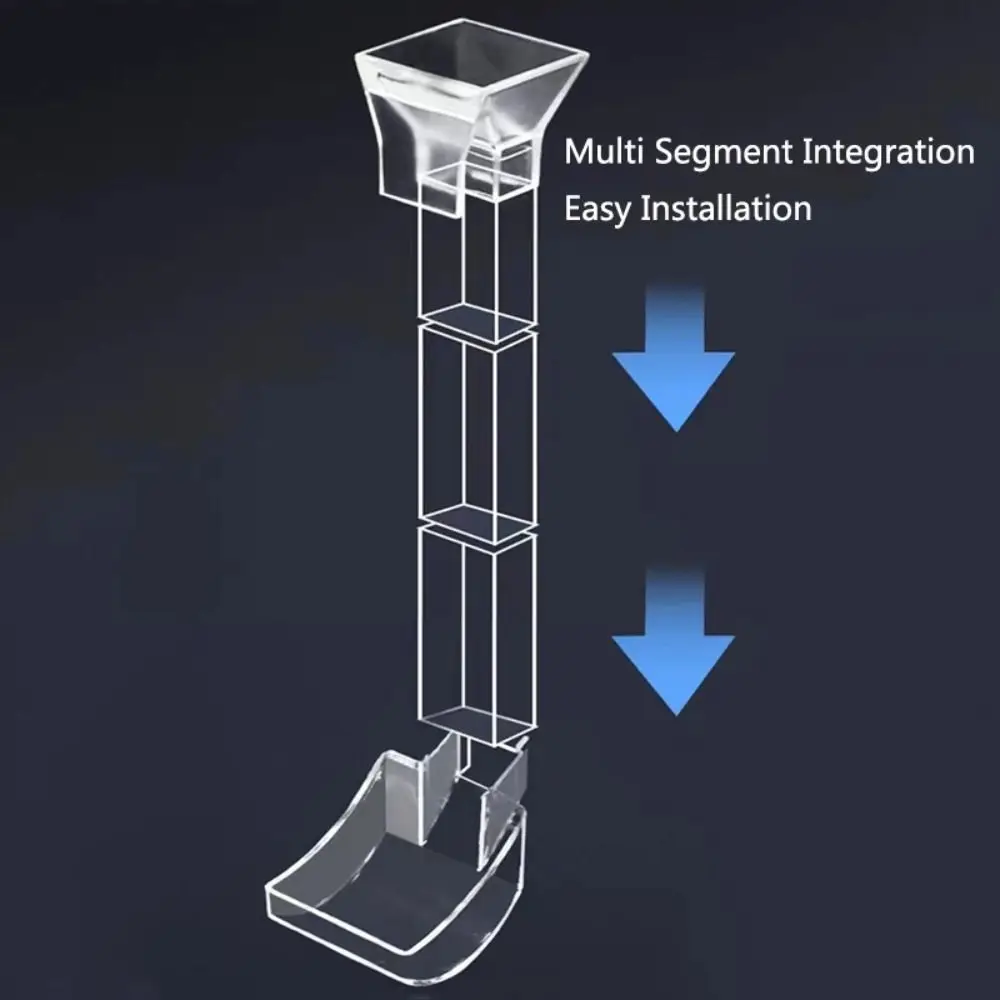 Tubo Alimentador para Aquário Transparente com Ventosa e Gancho - Imagem 3