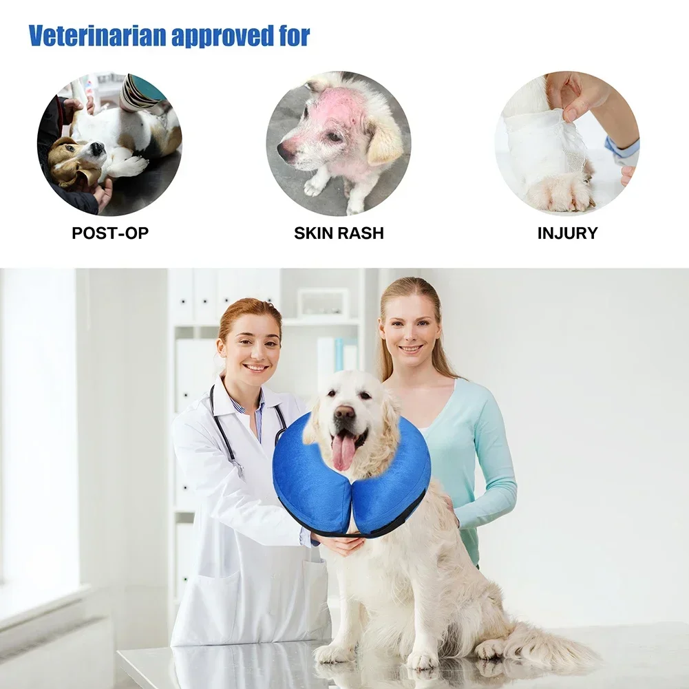 Coleira Inflável para Cães e Gatos com Capa Removível - Imagem 5