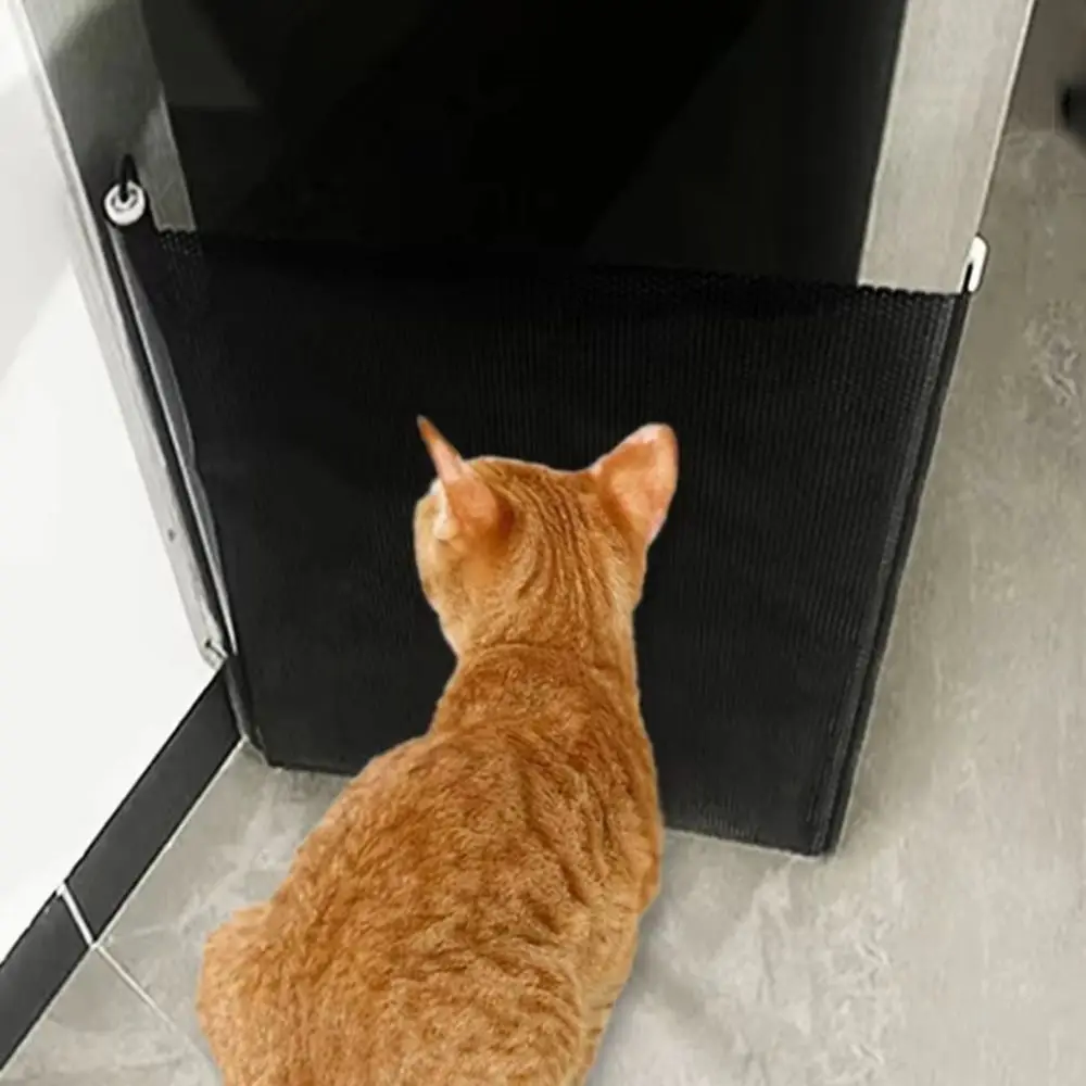 Cerca Retrátil para Cães e Gatos de 40x125 cm com Ganchos Universais - Imagem 5