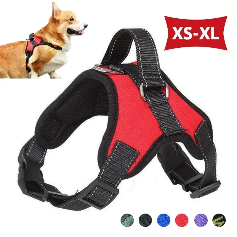 arnês para cães ajustável refletivo