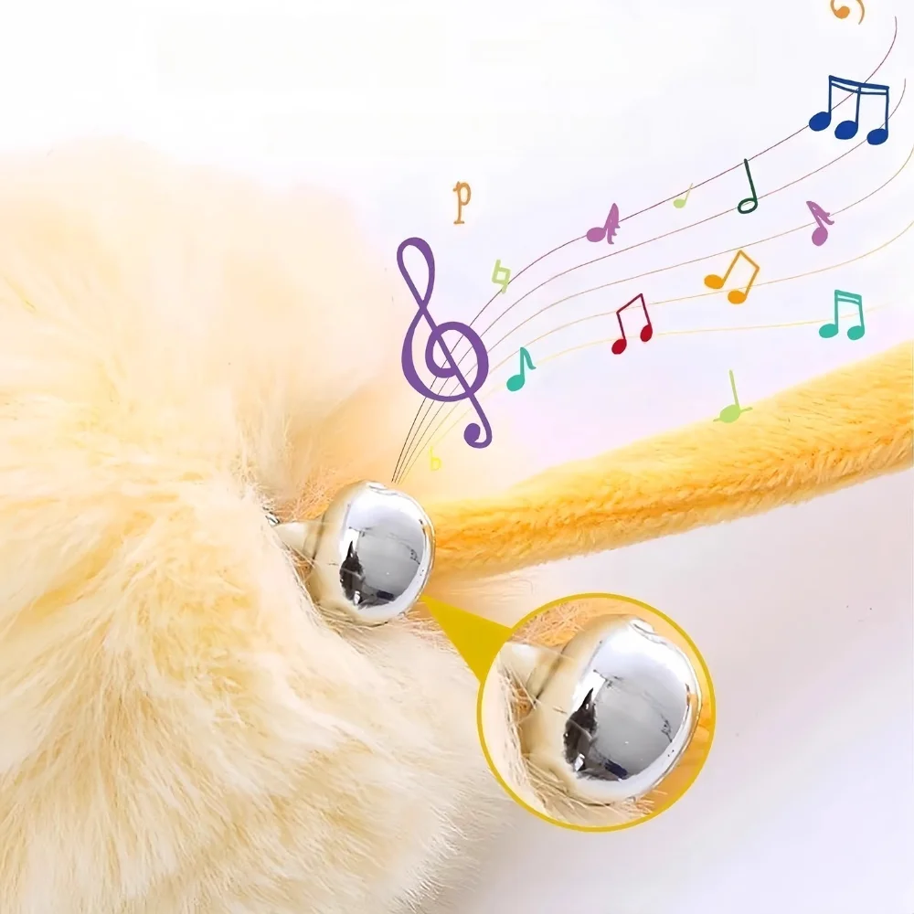 Brinquedo para Gatos com Ventosa e Mola Bola de Pelúcia - Imagem 3