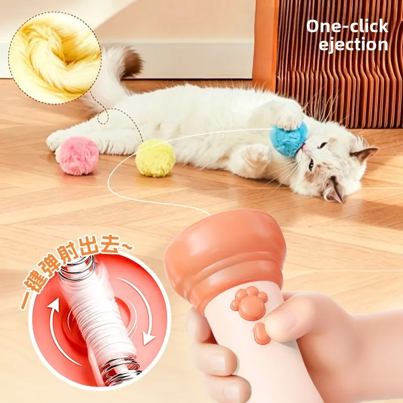 Varinha Elétrica Interativa para Gatos com Lançador Retrátil - Imagem 2
