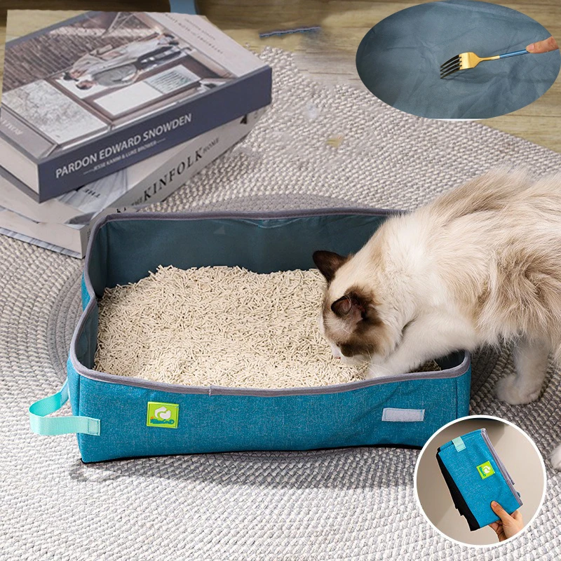 caixa de areia para gatos dobrável