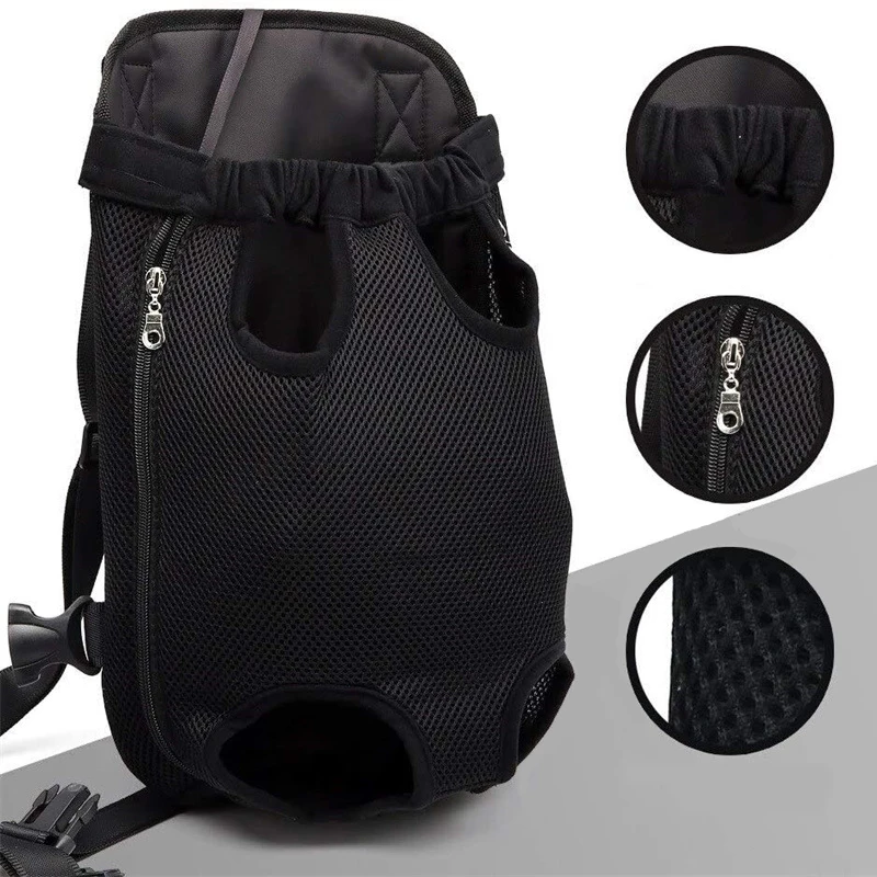 Mochila para Cães e Gatos de Nylon Lavável com Alças Ajustáveis - Imagem 4