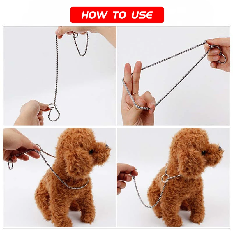 Coleira de Corrente para Cães de Aço Inoxidável para Passeio - Image 6