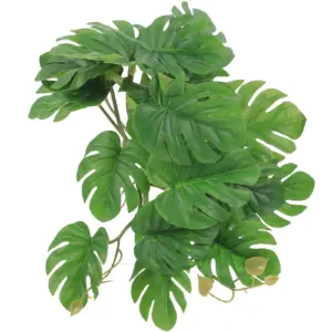 planta falsa para répteis de plástico