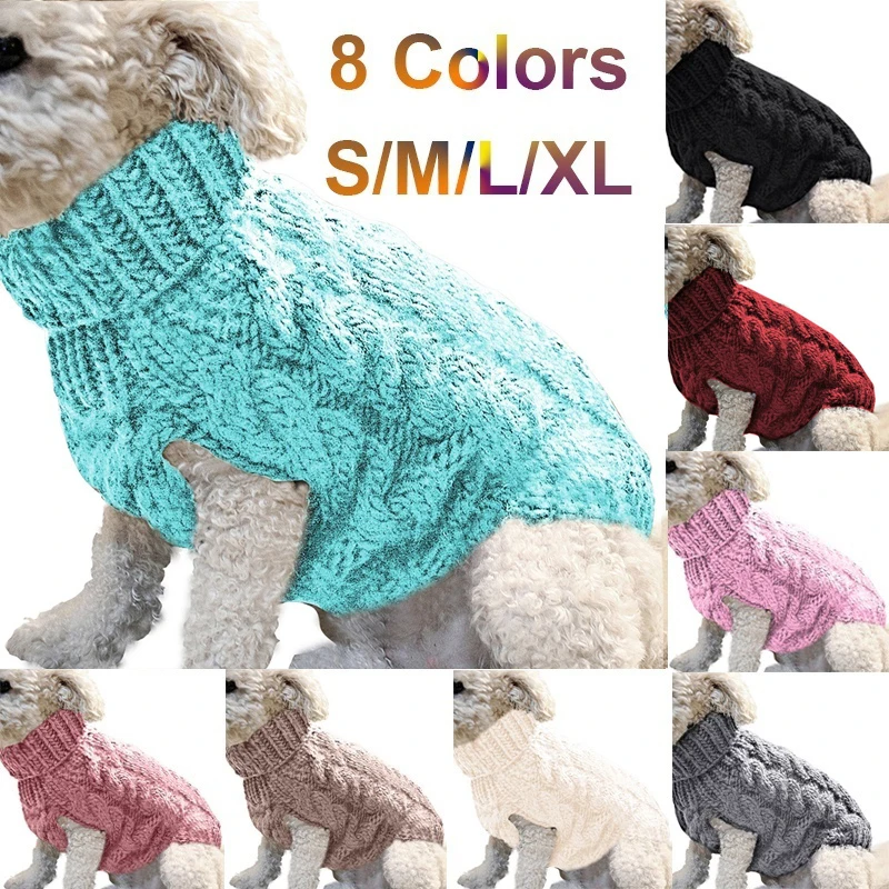 suéter de inverno para cães pequenos de acrílico
