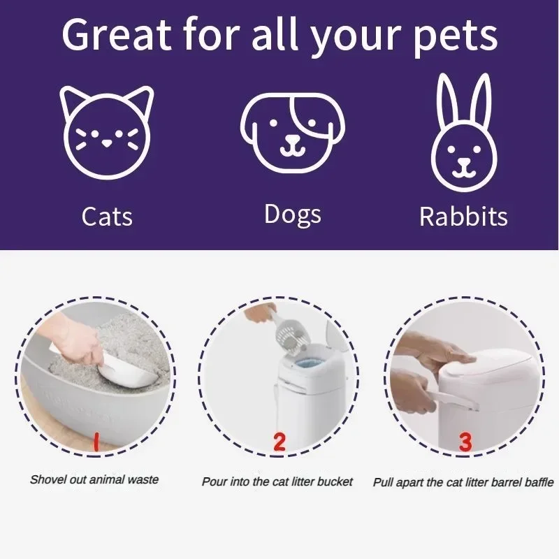 Sacos de Lixo para Caixa Sanitária de Gatos com Filme Antibacteriano - Imagem 4