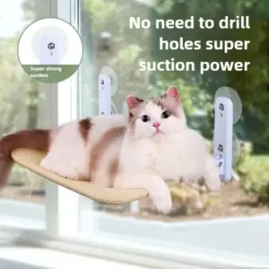 cama suspensa para gatos com ventosas