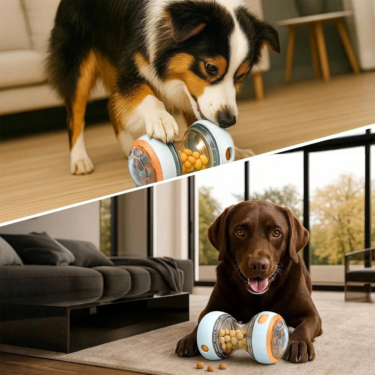 Brinquedo Dispensa Petisco para Cães Bola ABS Ajustável - Imagem 6