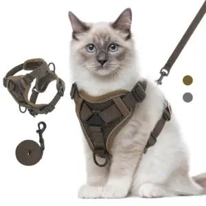 colete para gatos ajustável refletivo