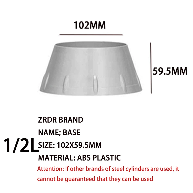 Base ZRDR para Cilindro de CO2 de Aquário 1/2L com Design de Torre Estável - Image 2