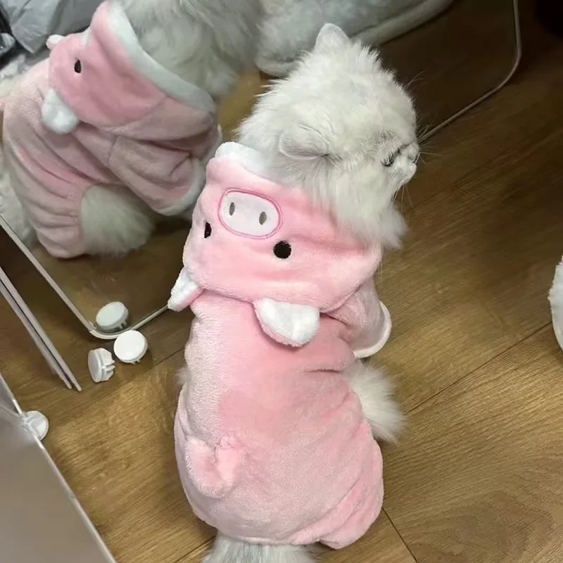 Macacão para Cães e Gatos Pequenos de Inverno com Ajuste na Barriga - Image 5
