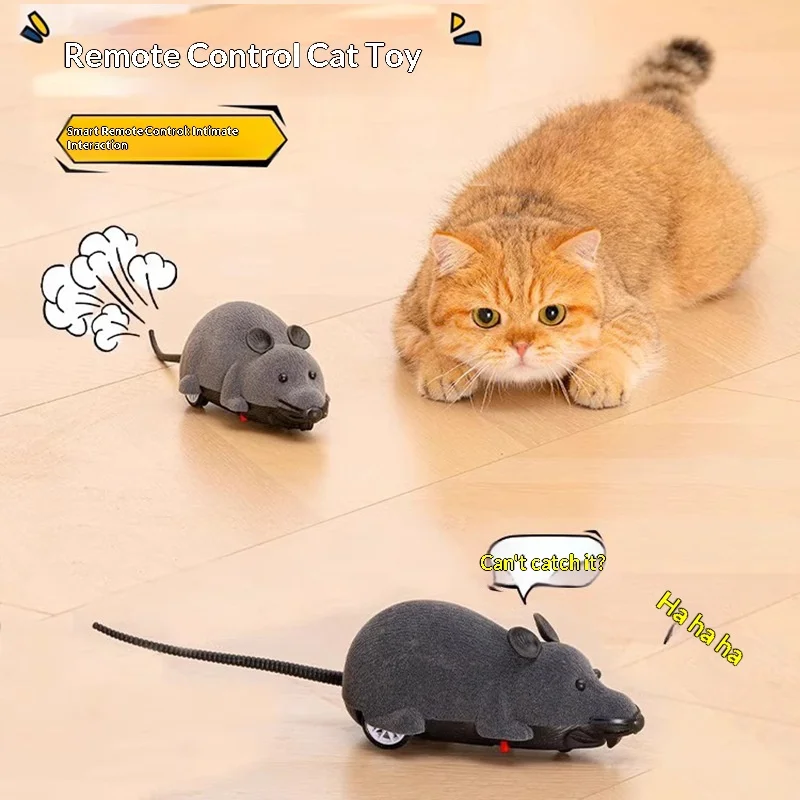 Brinquedo Elétrico para Gato Rato com Controle Remoto - Imagem 2