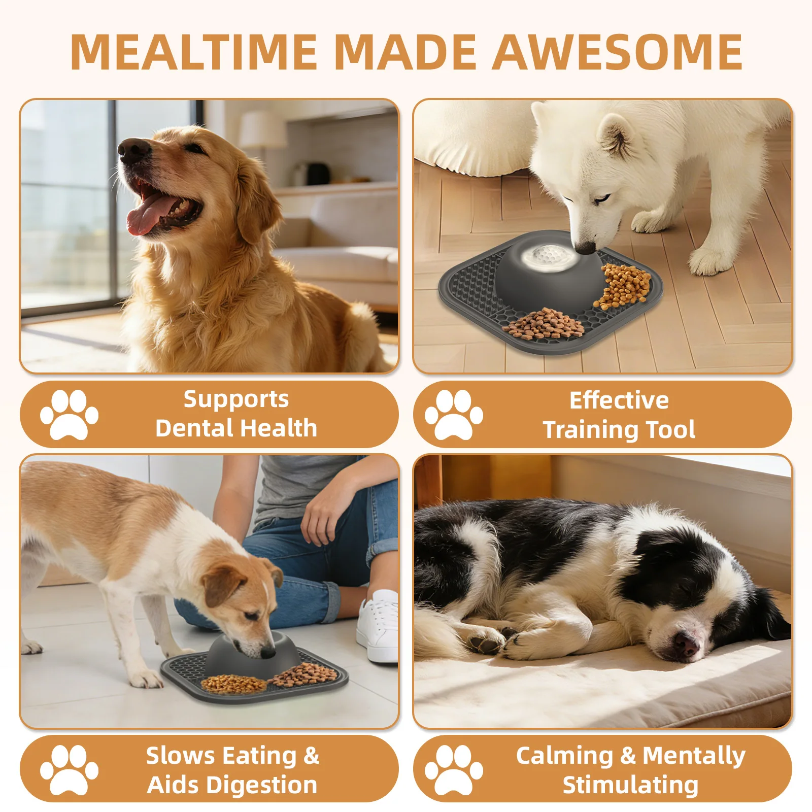 Comedouro Lento para Pets com Ventosa e Design de Bola Rolante - Imagem 5