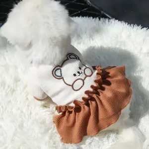 camiseta de verão para cães pequenos de poliéster