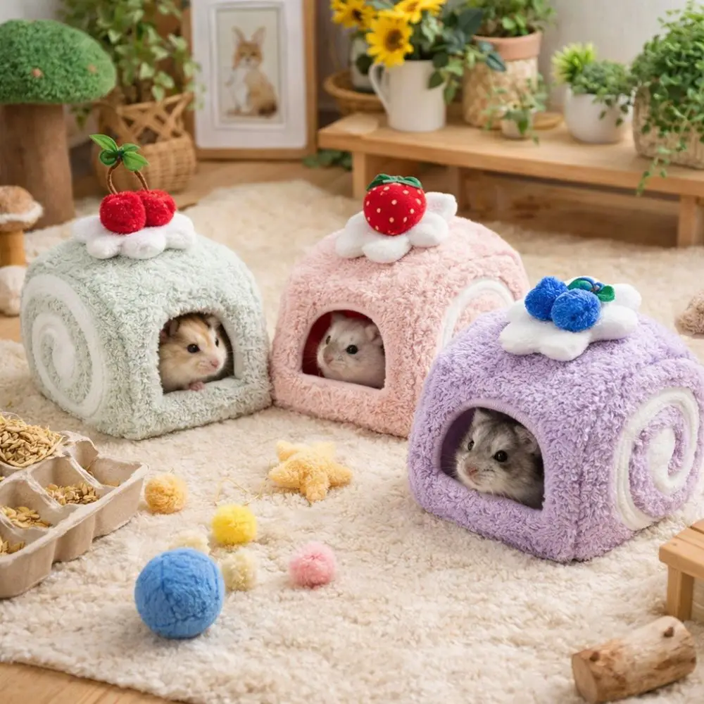 Ninho para Hamster de Pelúcia L 14x11x15,5 cm para Descanso - Image 2