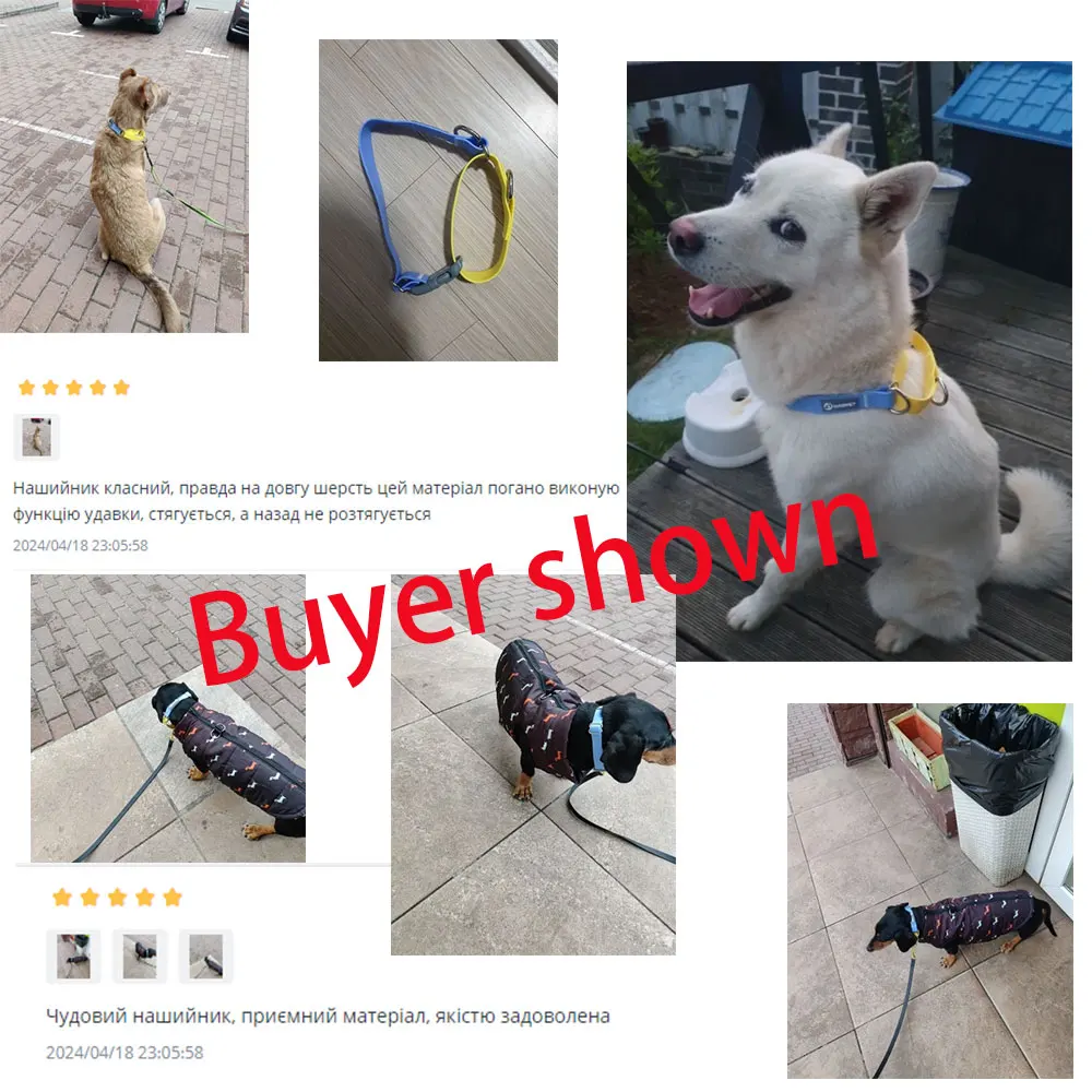 Coleira WAOPET para Cães de PVC Impermeável Ajustável Fácil de Limpar - Imagem 5