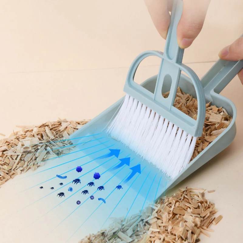 Mini Pá e Vassoura para Gaiola de Hamster Plástico de 19 cm - Imagem 5