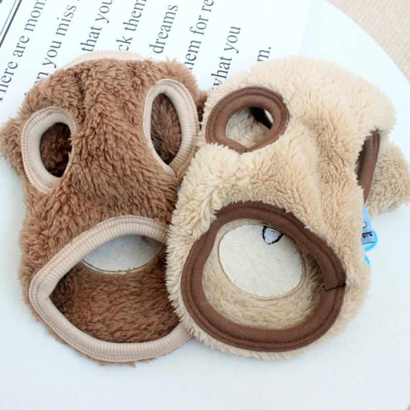 Suéter Colete para Cães e Gatos de Pelúcia Macia para Outono Inverno - Imagem 4