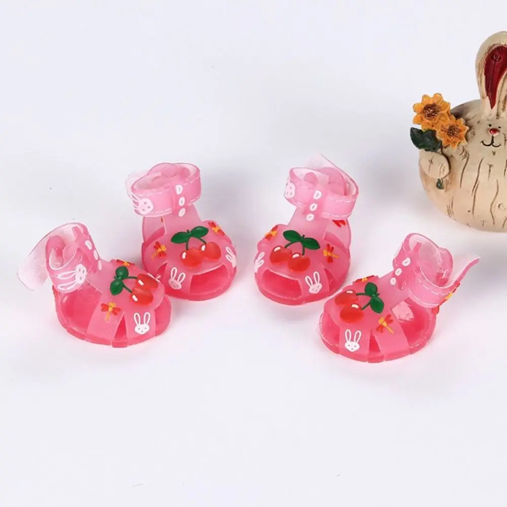 Sandálias de Silicone para Cães Pequenos Ajustáveis e Impermeáveis - Imagem 4