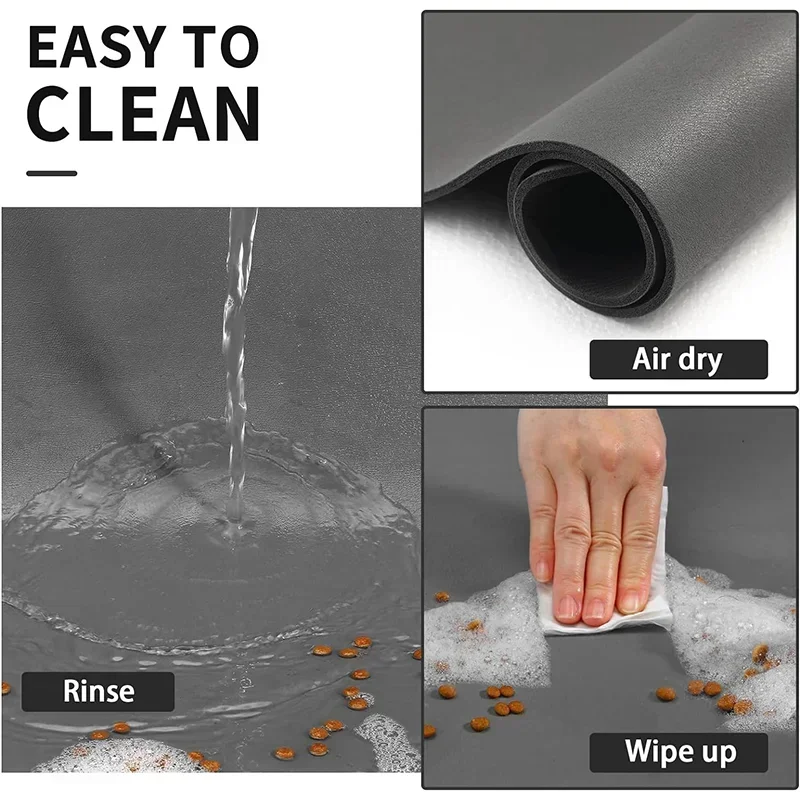 Tapete Absorvente para Cães e Gatos para Comida e Água Antiderrapante - Imagem 3