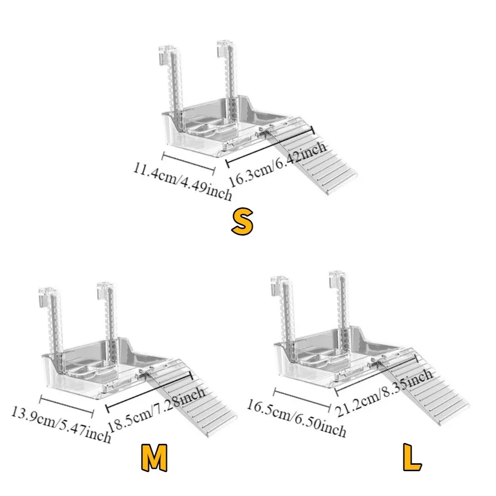 Plataforma para Répteis Aquáticos de Acrílico com Escada - Imagem 6
