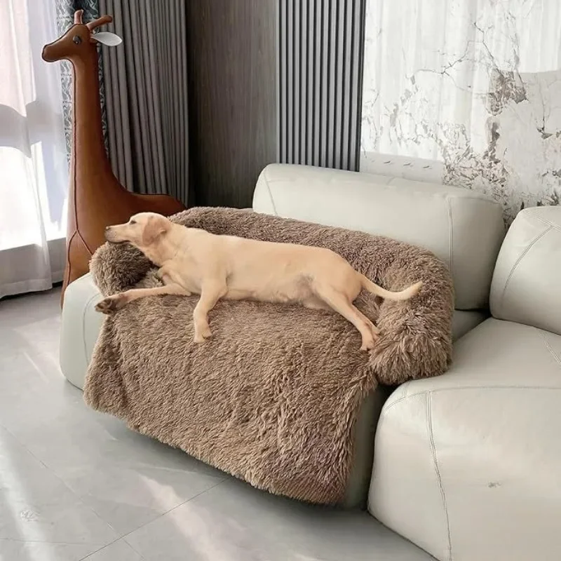 Cama Sofá para Cães e Gatos de Pelúcia Lavável e Antiderrapante - Image 2