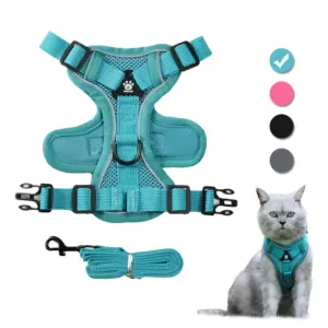 colete peitoral para gatos ajustável